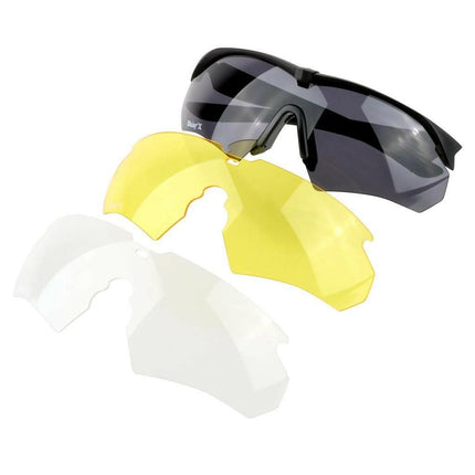 Usa Military Daisy C10 3 Lensli Taktikal Bisiklet Motorsiklet Gözlük.