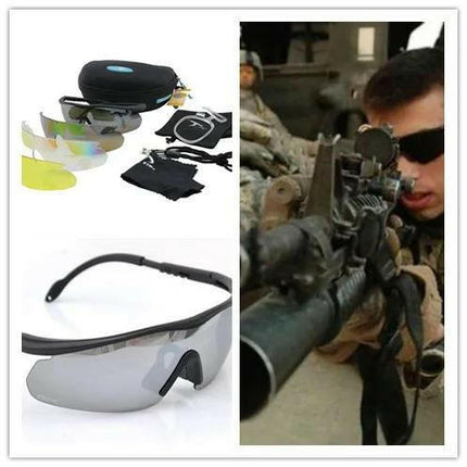 Usa Military Daisy C2 4 Lensli Taktikal Bisiklet Motorsiklet Gözlük.