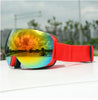 UV400 Korumalı Anti-Sis Çift Katman Orange Lens Snowboard Kayak Gözlüğü.