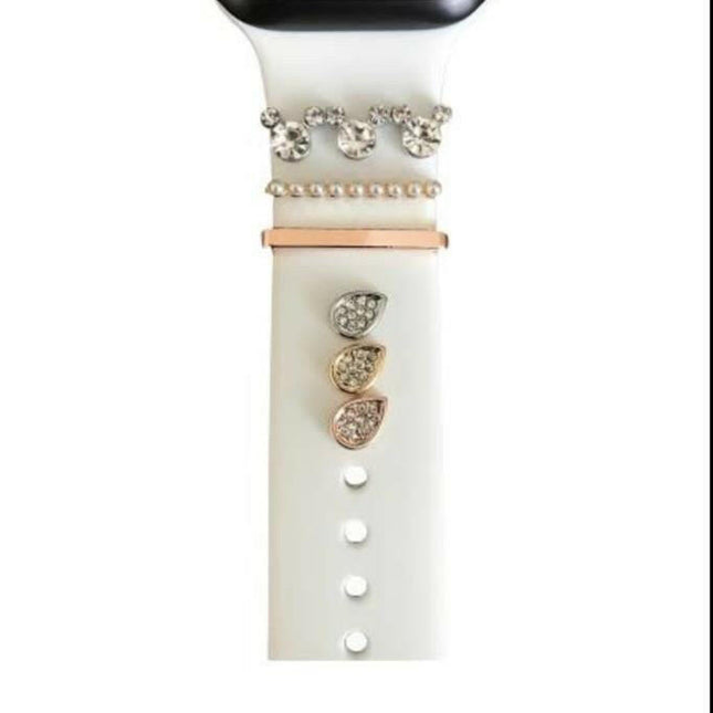 Watch Uyumlu Incili Minnie Mouse Charm Saat Kordon Aksesuar Gold Renk.