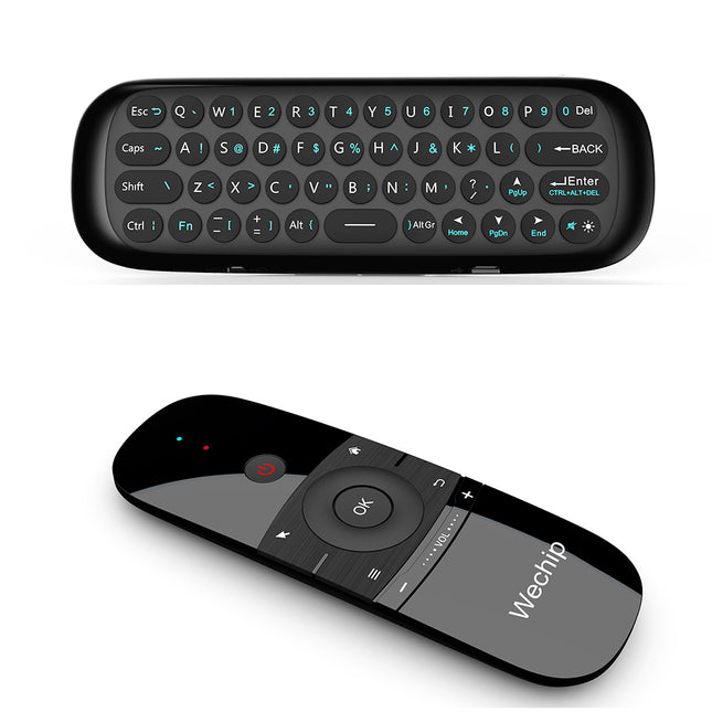 Wechip W1 2.4G Kablosuz Klavye Uzaktan Kumanda Air Mouse