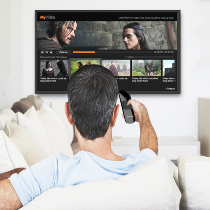 Wechip W1 2.4G Kablosuz Klavye Uzaktan Kumanda Air Mouse