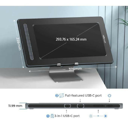 Xp-Pen Artist 13 2nd Generation Grafik Ekran Tablet Siyah.
