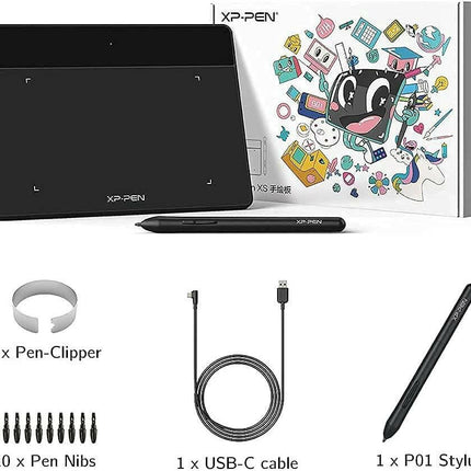 XP-Pen Deco Fun XS Mavi Grafik Tablet Android Mac Linux Windows Chrome OS.