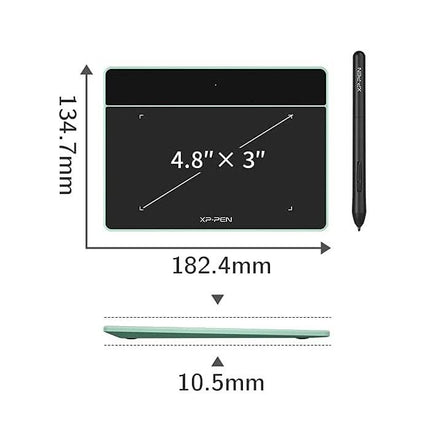 XP-Pen Deco Fun XS Yeşil Grafik Tablet Android Mac Linux Windows Chrome OS