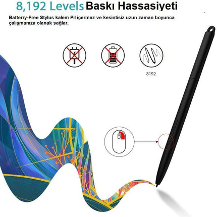 XP-Pen Star G960S 12.5x8.25 inç Grafik Tablet 8192 Basınç 4 Tuşlu.