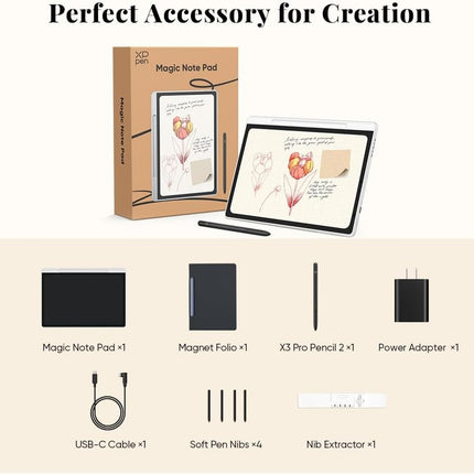 XP-Pen Magic Note Pad 3'ü 1 Arada X3 Pro 16k X-paper Gerçek Kağıt Deneyimi